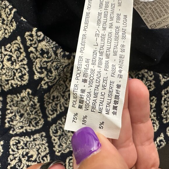 2/$30 ZARA Argyle Jacquard Shift Dress Cap Sleeve XS #A0668 - Picture 7 of 8